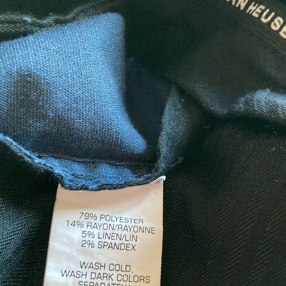 VAN HUESEN💫 Mens Dark Blue Tailored Slim Fit Straight Dress Pants - Picture 7 of 7